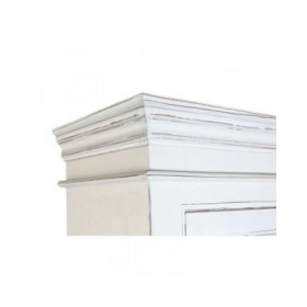 Stand Espositore Home ESPRIT Bianco Cristallo Legno di mango 170 x 45 x 200 cm