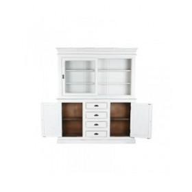 Stand Espositore Home ESPRIT Bianco Cristallo Legno di mango 170 x 45 x 200 cm