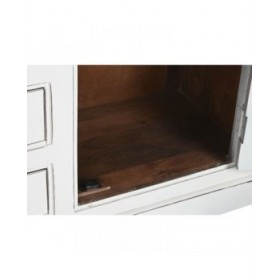 Stand Espositore Home ESPRIT Bianco Cristallo Legno di mango 170 x 45 x 200 cm