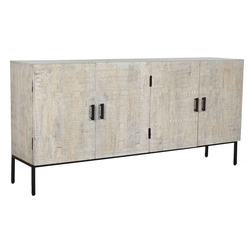 Credenza Home ESPRIT Bianco Metallo Legno di mango 180 x 40 x 85 cm