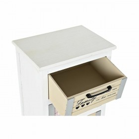 Cassettiera DKD Home Decor Grigio Beige Rosa Bianco Per bambini Legno di  paulownia (40 x 29 x 73,5 cm)
