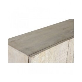 Armadio Home ESPRIT Bianco Nero Metallo Legno di mango 180 x 40 x 160 cm
