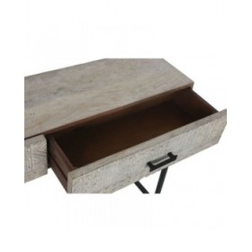Console Home ESPRIT Bianco 120 x 30 x 76 cm