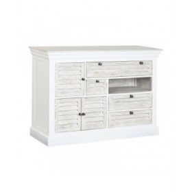 Cassettiera Home ESPRIT Bianco Consumato 115 x 40 x 80 cm