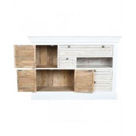 Cassettiera Home ESPRIT Bianco Consumato 115 x 40 x 80 cm
