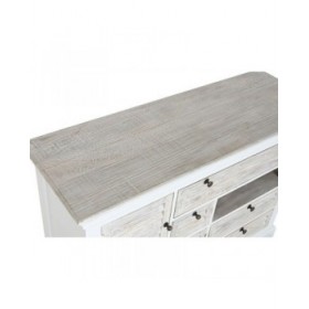 Cassettiera Home ESPRIT Bianco Consumato 115 x 40 x 80 cm