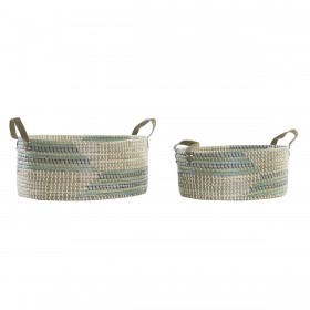 Set di Cestini DKD Home Decor Tropicale (45 x 35 x 18 cm)