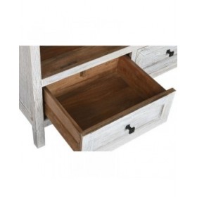 Scaffale Home ESPRIT Bianco Legno di mango 100 x 40 x 198 cm