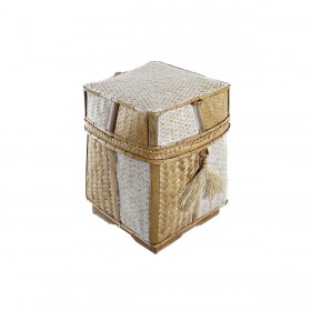 Set di Cestini DKD Home Decor Naturale 33 x 33 x 40 cm Bambù 32 x 32 x 40 cm Boho