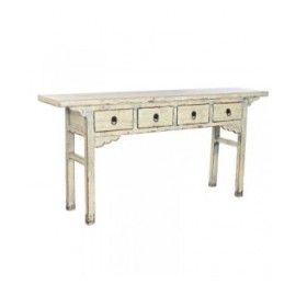 Console Home ESPRIT Bianco Bicolore 178 x 38 x 85 cm