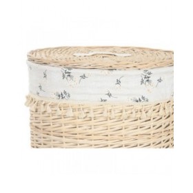 Cesto per i Panni Sporchi Home ESPRIT Naturale vimini Shabby Chic 45 x 45 x 55 cm 3 Pezzi