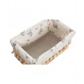 Cesto per i Panni Sporchi Home ESPRIT Naturale vimini Shabby Chic 36 x 25 x 16 cm 4 Pezzi