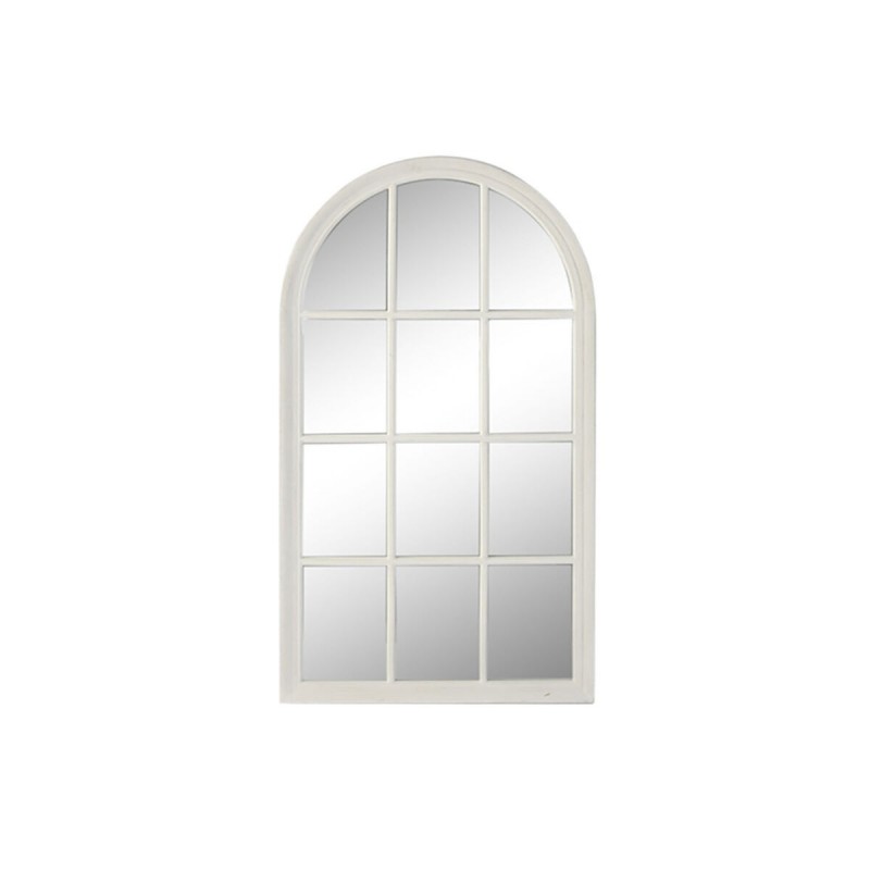 Specchio da parete Home ESPRIT Bianco Finestra 80 x 4 x 140 cm