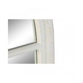 Specchio da parete Home ESPRIT Bianco Finestra 80 x 4 x 140 cm