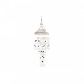 Decorazione pensile DKD Home Decor Bianco Crema 20 x 20 x 70 cm Boho