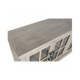 Credenza Home ESPRIT Naturale Legno Cristallo 180 x 40 x 82 cm