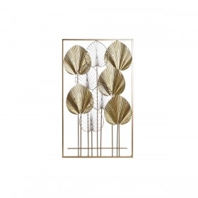 Decorazione da Parete DKD Home Decor Dorato Foglia della pianta 54 x 5 x 91,5 cm