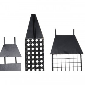 Decorazione da Parete DKD Home Decor Nero Dorato Loft 105 x 6 x 56 cm