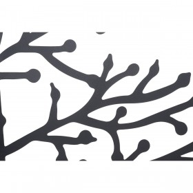 Decorazione da Parete DKD Home Decor Nero Albero Cottage 141 x 1,3 x 61 cm