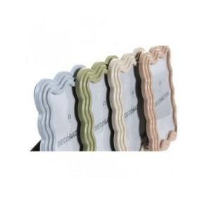 Cornice Portafoto Home ESPRIT Azzurro Bianco Verde Rosa Cristallo ABS Scandinavo (4 Unità)