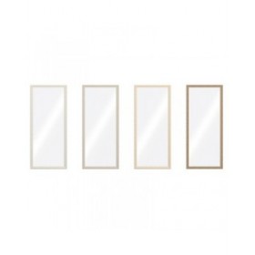 Specchio da parete Home ESPRIT Marrone Beige Grigio Città 67 x 2 x 156 cm (4 Unità)