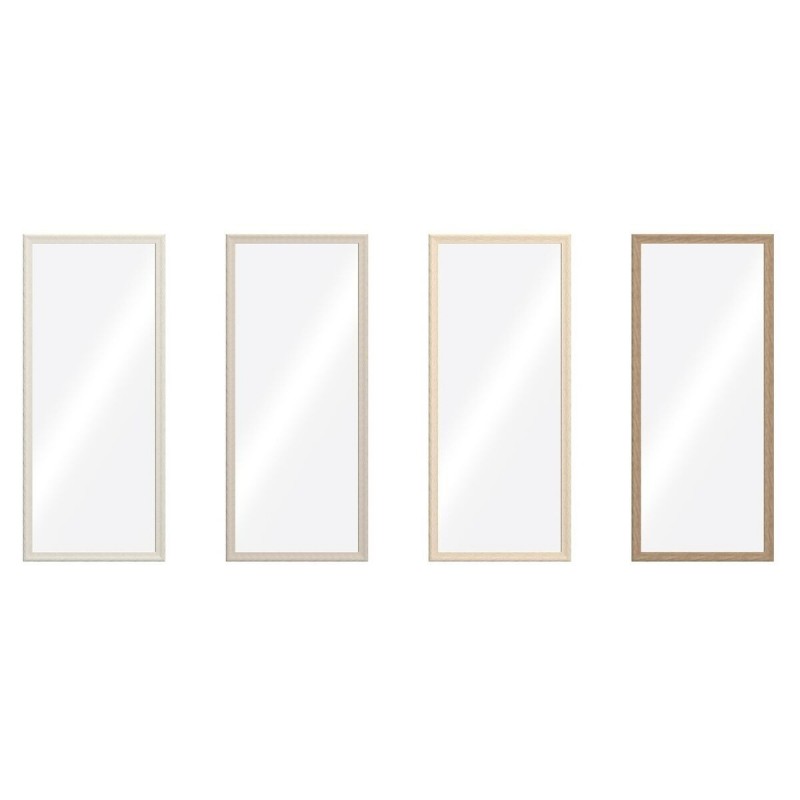 Specchio da parete Home ESPRIT Marrone Beige Grigio Città 67 x 2 x 156 cm (4 Unità)