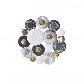 Decorazione da Parete DKD Home Decor Multicolore Sfera 80 x 4,5 x 80 cm Città