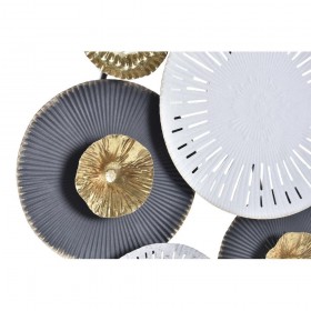Decorazione da Parete DKD Home Decor Multicolore Sfera 80 x 4,5 x 80 cm Città
