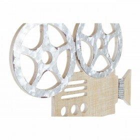 Decorazione da Parete DKD Home Decor 32 x 2 x 70 cm Nero Grigio Vintage (2 Unità)