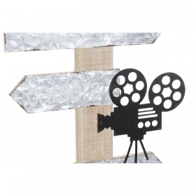 Decorazione da Parete DKD Home Decor 32 x 2 x 70 cm Nero Grigio Vintage (2 Unità)