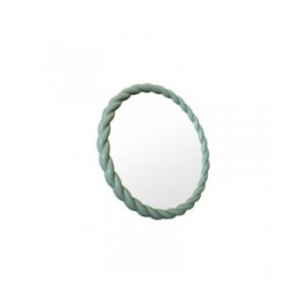 Specchio da parete Home ESPRIT Bianco Verde Rosa Lilla 44 x 3 x 44 cm (4 Unità)