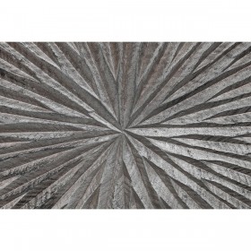 Decorazione da Parete DKD Home Decor 3D 121,5 x 2,5 x 122 cm Argentato Moderno