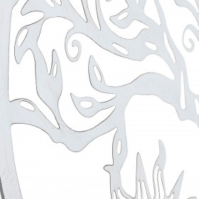 Decorazione da Parete DKD Home Decor 100 x 1 x 100 cm Nero Bianco Indiano (2 Unità)