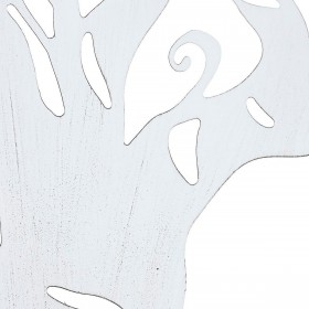 Decorazione da Parete DKD Home Decor 100 x 1 x 100 cm Nero Bianco Indiano (2 Unità)