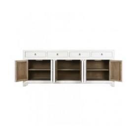 Credenza Home ESPRIT Bianco Legno di olmo 220 x 42 x 85 cm