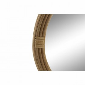 Specchio da parete DKD Home Decor 41 x 2 x 83 cm Cristallo Naturale Marrone Tropicale
