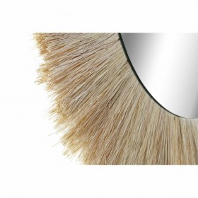 Specchio da parete DKD Home Decor Cristallo Naturale Iuta (70 x 3 x 58 cm)