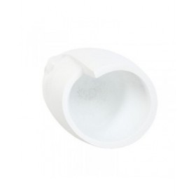Vaso Home ESPRIT Bianco Magnesio Moderno Viso 33 x 33 x 72 cm