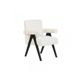 Poltrona Home ESPRIT Bianco Legno 54 x 64 x 86 cm