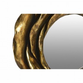 Specchio da parete DKD Home Decor Specchio Dorato Resina (41 x 5 x 41 cm)