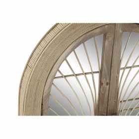 Specchio da parete DKD Home Decor Naturale Marrone Rattan (61 x 4 x 84 cm) (61 x 5 x 85 cm)