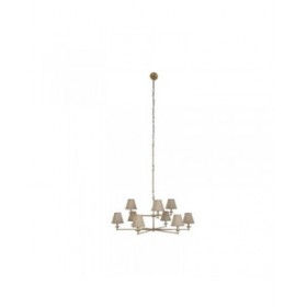 Lampadario Home ESPRIT Beige Dorato Ottone 25 W 113 x 113 x 132 cm