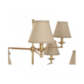 Lampadario Home ESPRIT Beige Dorato Ottone 25 W 113 x 113 x 132 cm