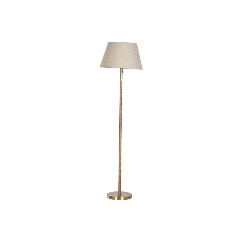 Lampada da Terra Home ESPRIT Beige Dorato Naturale 50 W 220 V 42 x 42 x 154 cm