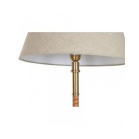 Lampada da Terra Home ESPRIT Beige Dorato Naturale 50 W 220 V 42 x 42 x 154 cm