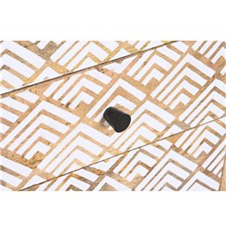 Specchio da parete DKD Home Decor Specchio Grigio vimini Cottage (87 x 4 x 147 cm)