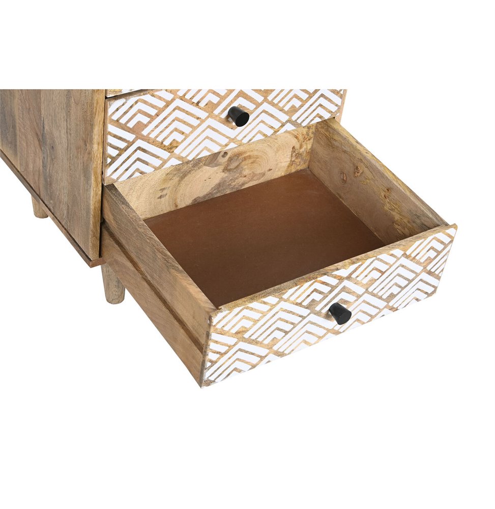 Specchio da parete DKD Home Decor Cristallo Grigio vimini Cottage (63 x 5 x 63 cm)