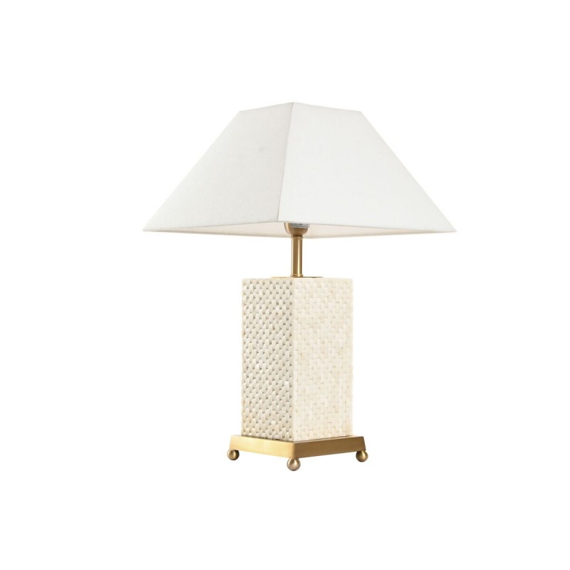 Lampada da tavolo Home ESPRIT Bianco Beige Dorato 50 W 220 V