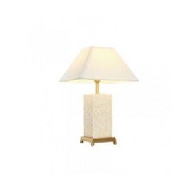 Lampada da tavolo Home ESPRIT Bianco Beige Dorato 50 W 220 V