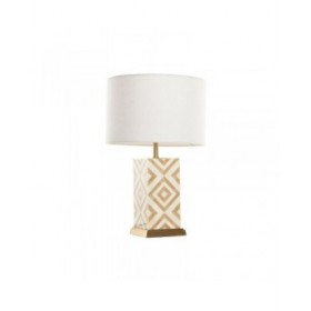 Lampada da tavolo Home ESPRIT Bianco Beige Dorato 50 W 220 V
